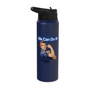 Rosie the Riveter, nous pouvons le faire Stainless Steel Insulated Water Bottle
