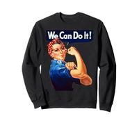 Rosie The Riveter Poster We Can Do It féministe rétro Sweatshirt