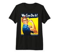 Rosie The Riveter We Can Do It Women's Pride T-Shirt Haut de Gamme