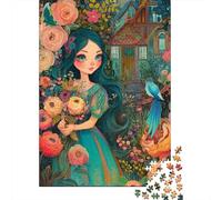 Rosière Puzzles en Bois Adultes 1000 Pièces Jeux ÉduChatifs Cadeaux d'anniversaire pour Family Games Décoration Intérieure Relaxation Et Sagesse 1000pcs (75x50cm)