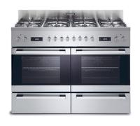 Rosieres RGM126D2X Cuisinière Gaz Argent