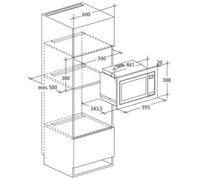 Micro onde grill integrable