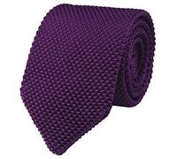 Rosiika Cravate fine en tricot pour homme - Design basique - Style vintage - Style décontracté - 6,1 cm, violet, taille unique