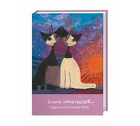 Rosina Wachtmeister Kalenderbuch A6 2026: Kalender im praktischen Taschenformat, mit viel Raum für Notizen und den bekannten Katzenbildern. Planer 2026 für Übersicht im Alltag.