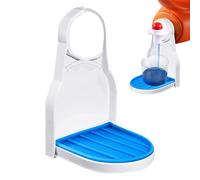 Rosixehird 2 Porte-gobelets pour Détergent À Lessive, Plateau d'égouttement pour Distributeur Savon, Organisateur Distributeur Plateau LiquiAssouplissant Organisateur