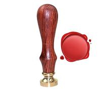Rosixehird Cire à cacheter - Tampon Cire d'enveloppe cuivre,Enveloppe Cire Sceau cuivre tête Bricolage avec Manche en Palissandre pour enveloppe sceller vin Sceau Artisanat Cartes