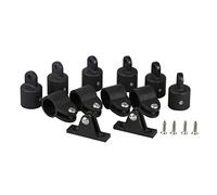 Rosixehird quincaillerie pour Toit Bimini | Raccords en Nylon pour Toit Bimini Marine à 3 arcs,12 pièces Crochets Pad Eye 7/8 Pouces Bateau mâchoire Diapositive 7/8 Pouces Bouchons Oeil