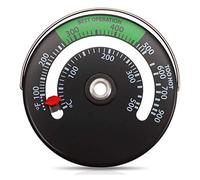 Rosixehird Thermomètre à Pile à Bois | Thermomètre pour brûleur à Bois,Mètre de Tuyau de cheminée magnétique pour empêcher la surchauffe de Vos poêles à Bois/ranulés