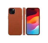 Roskilde - Coque de protection pour téléphone portable - compatibilité avec MagSafe - cuir pleine fleur - brun clair - pour Apple iPhone 15 Plus