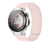 RosMank 18mm Bracelet en Silicone Compatible avec Huawei Watch GT 6 41mm/GT 5/GT4 41mm, Bracelet de Rechange Magnétique pour Huawei Watch 5 42mm/GT 5 Pro 42mm, Rose