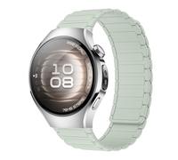 RosMank 18mm Bracelet en Silicone Compatible avec Huawei Watch GT 6 41mm/GT 5/GT4 41mm, Bracelet de Rechange Magnétique pour Huawei Watch 5 42mm/GT 5 Pro 42mm, Vert