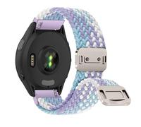 RosMank 18mm Bracelet Tressé Compatible avec Garmin Forerunner 265S/255S/Vivoactive 4S/Vivomove 3S, Nylon Bracelet de Rechange pour Garmin Venu 3S 41mm/Venu 2S/Move 3S/Active S (Violet)
