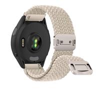 RosMank 18mm Bracelet Tressé Compatible avec Garmin Forerunner 265S/255S/Vivoactive 4S/Vivomove 3S, Nylon Bracelet de Rechange pour Garmin Venu 3S 41mm/Venu 2S/Move 3S/Active S (Blanc)