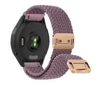 RosMank 18mm Bracelet Tressé Compatible avec Garmin Forerunner 265S/255S/Vivoactive 4S/Vivomove 3S, Nylon Bracelet de Rechange pour Garmin Venu 3S 41mm/Venu 2S/Move 3S/Active S (Couleur violette)