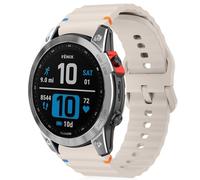 RosMank 20mm Bracelet en Silicone Compatible avec Garmin Forerunner 570 42mm/Forerunner 165/Vivoactive 6/Vivoactive 5, Bracelet Rechange pour Garmin Venu Sq 2/Approach S50/S44, Blanc