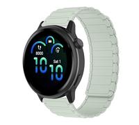 RosMank 20mm Bracelet en Silicone Compatible avec Garmin Forerunner 570 42mm/Forerunner 165/Vivoactive 6/Vivoactive 5, Bracelet Rechange Magnétique pour Garmin Venu Sq 2/Approach S50/S44, Vert