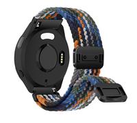 RosMank 20mm Bracelet Tressé Compatible avec Garmin Forerunner 165/Forerunner 165 Music/Vivoactive 5, Bracelet de Rechange en Nylon Tissé pour Garmin Venu Sq 2/Venu Sq 2 Music (Coloré)