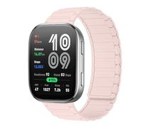 RosMank 22mm Bracelet en Silicone Compatible avec Amazfit Balance 2/Bip 6/Bip 5/GTR 4/GTR 3/GTR 2, Bracelet de Rechange Magnétique pour Amazfit T-Rex 3 Pro 48mm/Cheetah/Stratos 3/2s, Rose