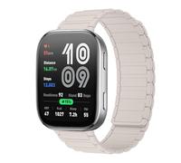 RosMank 22mm Bracelet en Silicone Compatible avec Amazfit Balance 2/Bip 6/Bip 5/GTR 4/GTR 3/GTR 2, Bracelet de Rechange Magnétique pour Amazfit T-Rex 3 Pro 48mm/Cheetah/Stratos 3/2s, Blanc