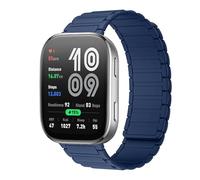 RosMank 22mm Bracelet en Silicone Compatible avec Amazfit Balance 2/Bip 6/Bip 5/GTR 4/GTR 3/GTR 2, Bracelet de Rechange Magnétique pour Amazfit T-Rex 3 Pro 48mm/Cheetah/Stratos 3/2s, BleuFoncé