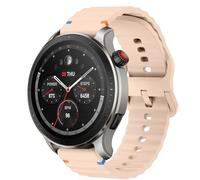RosMank 22mm Bracelet pour Amazfit T-Rex 3 Pro 48mm/Balance 2/Balance/Bip 6/Bip 5/GTR 4/GTR 3/GTR 2/GTR 47mm, Bracelet de Rechange en Silicone souple pour Amazfit Cheetah/Stratos 3/2s, Rose