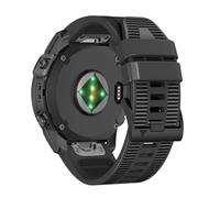 RosMank 22mm Quickfit Bracelet pour Garmin Fenix 8 E 47mm/7 Pro/7/6 Pro/6, Bracelet de Remplacement en Silicone Nylon pour Epix/Approach S70 47mm/MARQ/Instinct 2/Forerunner 965/Descent G1 (Noir)