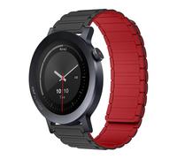 RosMank 22mm Silicone Bracelet Compatible avec CMF by Nothing Watch 3 Pro, Bracelet Rechange Magnétique pour CMF by Nothing Watch Pro 2, NoirRouge