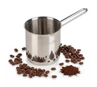 ROSMARINO Cafetière à induction en acier inoxydable 1225 ml - Modèle - 2025 - Cafetière turque moderne Cezve avec fond en acier à 3 couches (1225 ml)