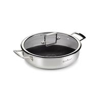 ROSMARINO HexaPro 3.0 Low Gourmet Casserole 28 cm, Advanced Technology, acier inoxydable