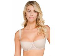 Rosme Lingerie Soutien-Gorge à Balconnet pour Femme avec Bretelles Rembourrées, Collection Grand, Beige, Taille 110F