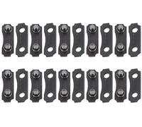 Rosojodg Lot de 10 sangles préréglées de réparation de maillons de chaîne noirs pour tronçonneuse, 10 kits de réparation de chaîne de scie 3/8 LP - Accessoires de réparation préréglés pour