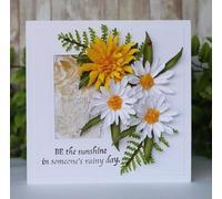 Rosojodg YunTrip Matrices de découpe en métal pour la fabrication de cartes, motif marguerites et fleurs - Pochoir pour bricolage, scrapbooking, gaufrage, loisirs créatifs, cartes en papier, loisirs