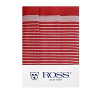 Ross - Exclusiv - Torchons de vaisselle en lin mélangé - 0914 - Lot de 3 (50 x 70 cm, rouge)