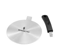 ROSSETTO Adaptateur Induction Disque pour plaque à induction Diffuseur de Chaleur avec poignée détachable pour cafetière en Acier Inoxydable (24cm)