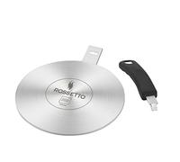 ROSSETTO Adaptateur Induction Disque pour plaque à induction Diffuseur de Chaleur avec poignée détachable pour cafetière en Acier Inoxydable (20cm)