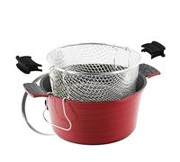 ROSSETTO Friteuse/Faitout Evolution 2 en 1 avec Panier Friteuse + Couvercle Verre - 24cm