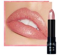 Rossetto metallizzato scintillante, rossetto perlato leggero e non seccante per donna, ad alta pigmentazione, trucco senza ingredienti animali