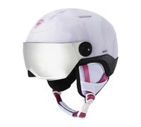 Rossignol - Casque de ski à visière - Whoopee Visor Impacts White - Taille Enfant 49-52 cm - Blanc Blanc 49-52 cm