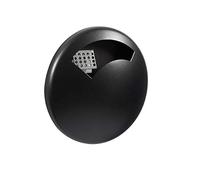 ROSSIGNOL Cendrier mural Disco gris manganèse à fixer, grille intérieur - D18,7 cm profondeur 4,50 cm