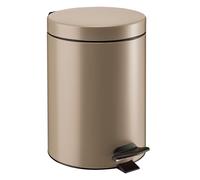 ROSSIGNOL Certifié Origine France Grantie, Poubelle de salle de bains à pédale. Capacité 5L, Seau intérieur amovible, Large pédale CYJEU