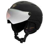 Rossignol - Fit Visor Impacts Women Black Orange Silver Mirror - S-M - Casque de ski avec visière