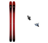 Rossignol - Fixations de freerando - Pack Escaper 87 2023 - Rouge Rouge 153 cm,160 cm