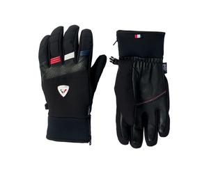 Rossignol - Gants de ski imperméables et chauds en Primaloft® - Strato IMP'R Black en Cuir - Taille S - Noir Noir S