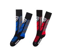 Rossignol - Pack de 2 paires de chaussettes de ski - Thermotech 2P Socks Black en Laine - Taille XL - Noir Noir XL