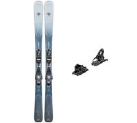 Pack ski." Rossignol Experience W 80 Carbon + Xpress W 11 Gw B83 Shiny Black 25 - Femme - Gris / Bleu - taille 166 - modèle 2025