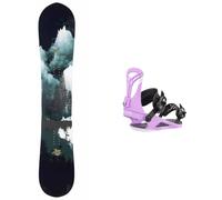 Rossignol - Packs (snowboard + fix) - Snowboard all-mountain - Pack Airis 2026 pour Femme en Bois - Noir Noir 146 cm,149 cm