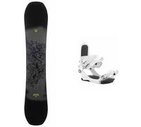Rossignol - Packs (snowboard + fix) - Snowboard freestyle/all-mountain - Pack Jibfluence 2026 en Bois - Noir Noir 145 cm