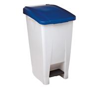 Rossignol Poubelle à pédale Mobily 60 L - Couvercle Bleu