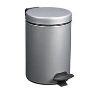 ROSSIGNOL Poubelle Cyjeu Salle de bain - 3 L - Gris métal