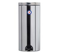 ROSSIGNOL Poubelle de cuisine à pédale. Capacité 30L, Fabrication française, Seau intérieur amovible avec anse, Pratique ELORA